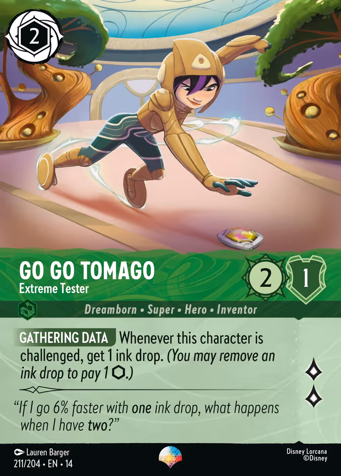 Go Go Tomago - Extreme Tester 14-211 Lorcana card