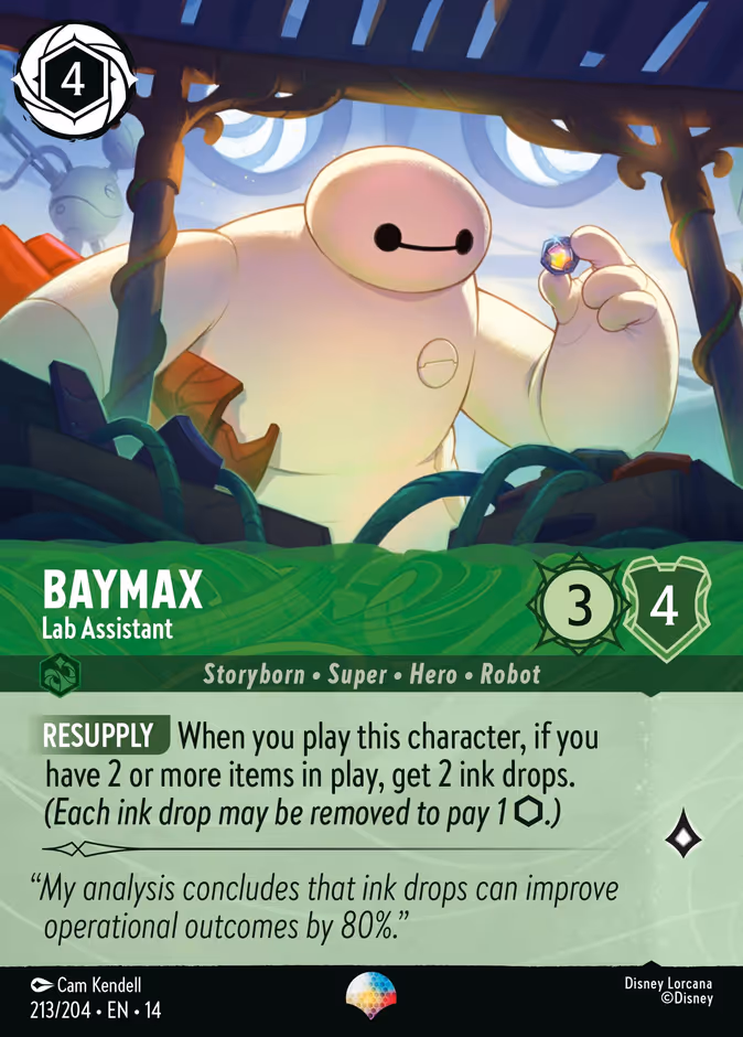 Baymax - Lab Assistant 14-213 Lorcana card
