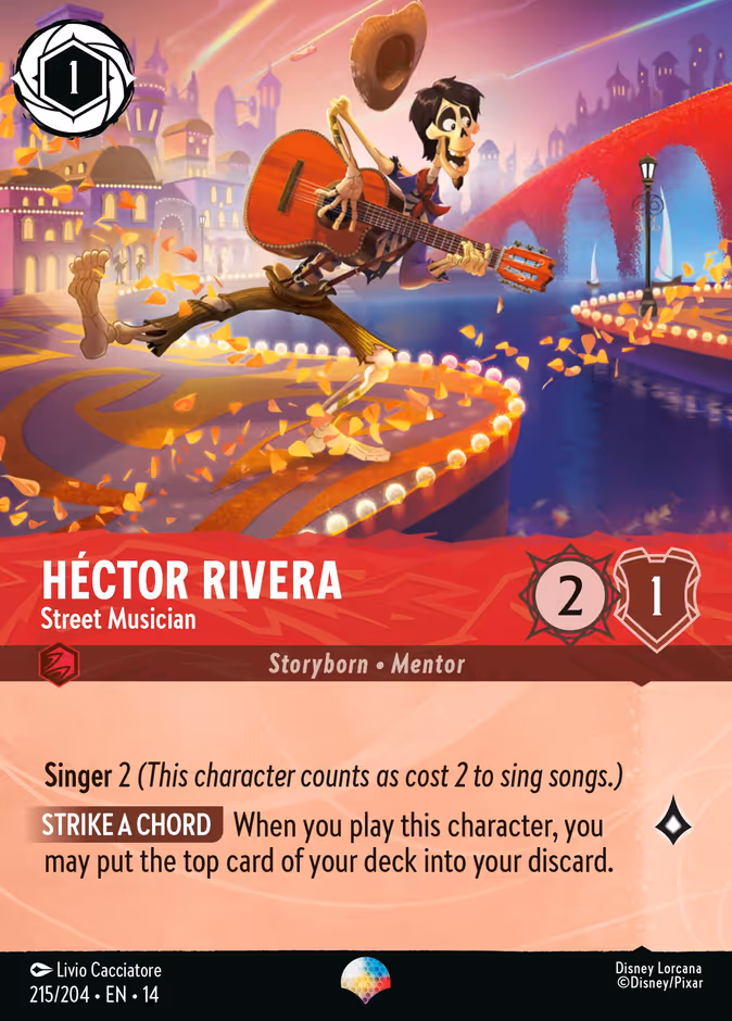 Héctor Rivera - Street Musician 14-215 Lorcana card