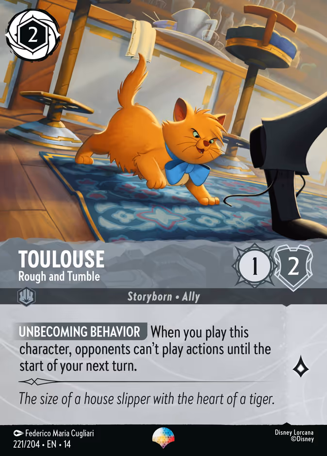 Toulouse - Rough and Tumble 14-221 Lorcana card