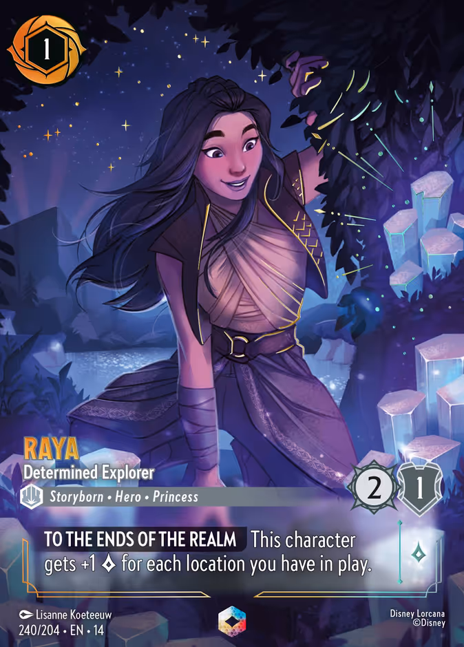 Raya - Determined Explorer 14-240 Lorcana card