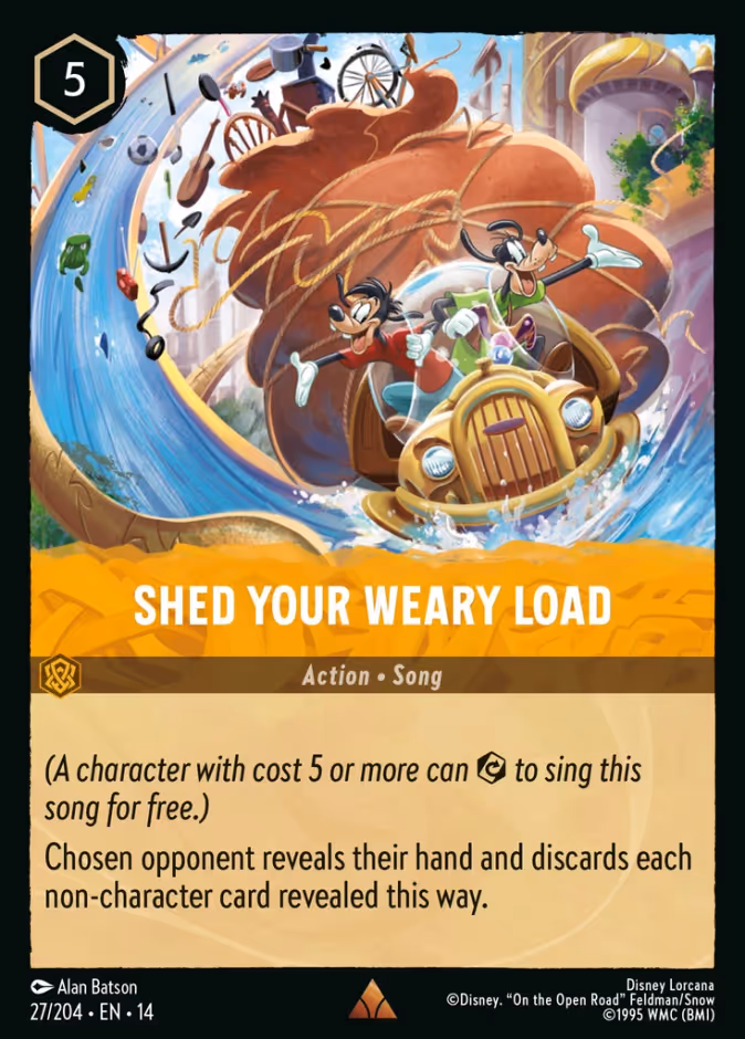 Shed Your Weary Load 14-27 Lorcana card