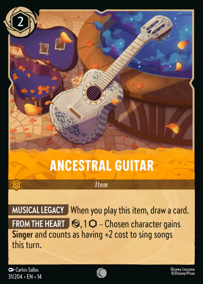Ancestral Guitar 14-31 Lorcana card
