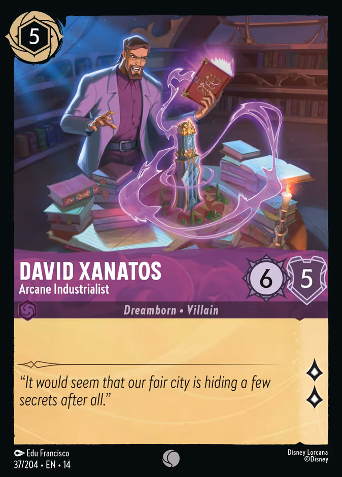 David Xanatos - Arcane Industrialist 14-37 Lorcana card