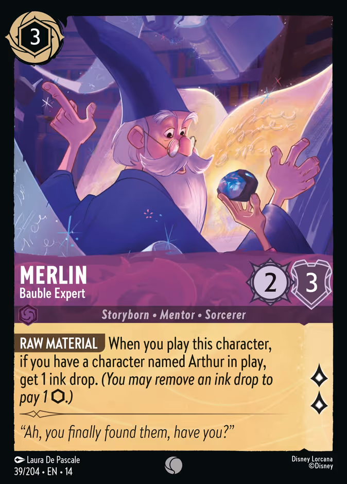 Merlin - Bauble Expert 14-39 Lorcana card