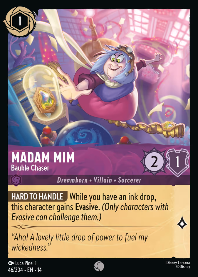 Madam Mim - Bauble Chaser 14-46 Lorcana card