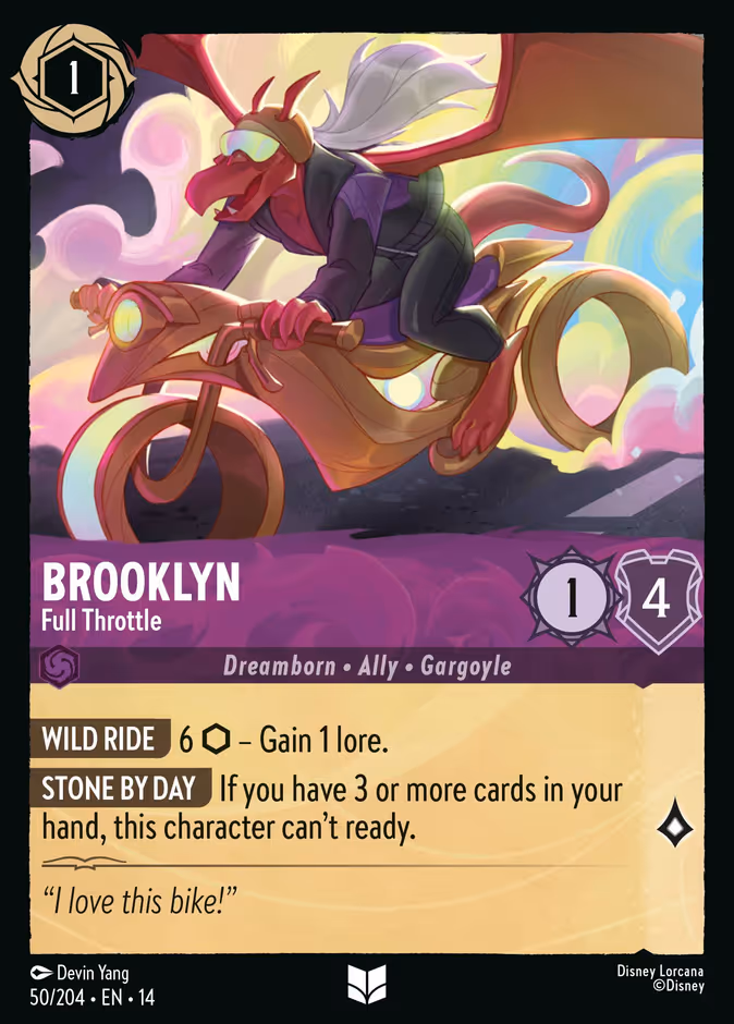 Brooklyn - Full Throttle 14-50 Lorcana card