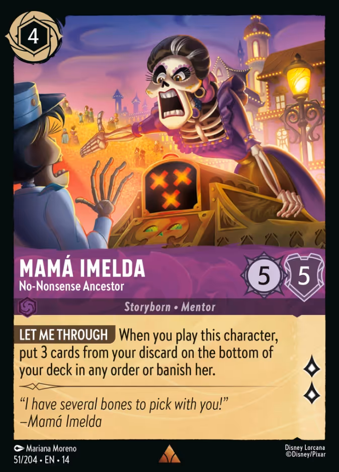 Mama Imelda - No-Nonsense Ancestor 14-51 Lorcana card