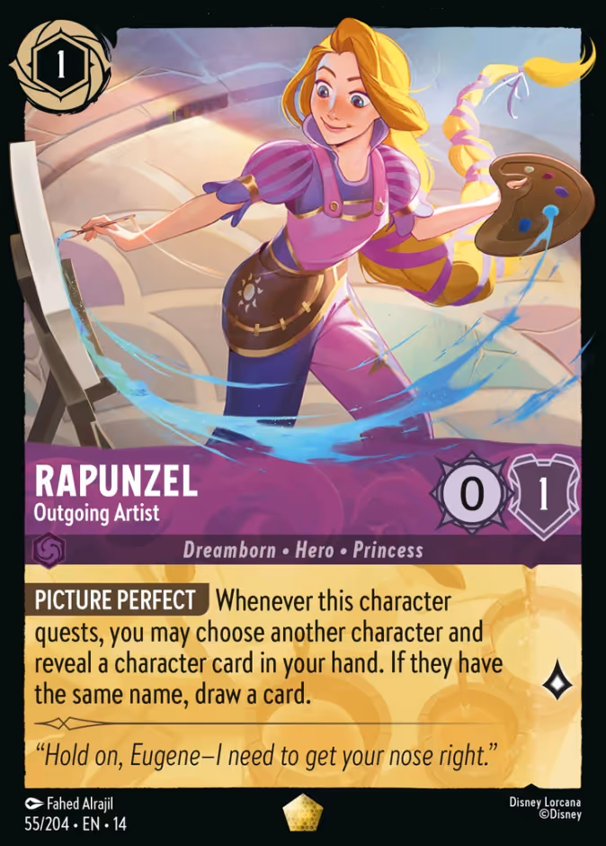 Rapunzel - Outgoing Artist 14-55 Lorcana card