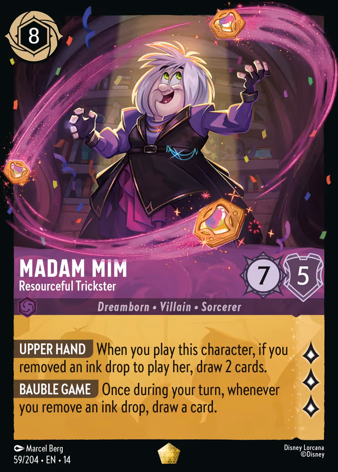 Madam Mim - Resourceful Trickster 14-59 Lorcana card