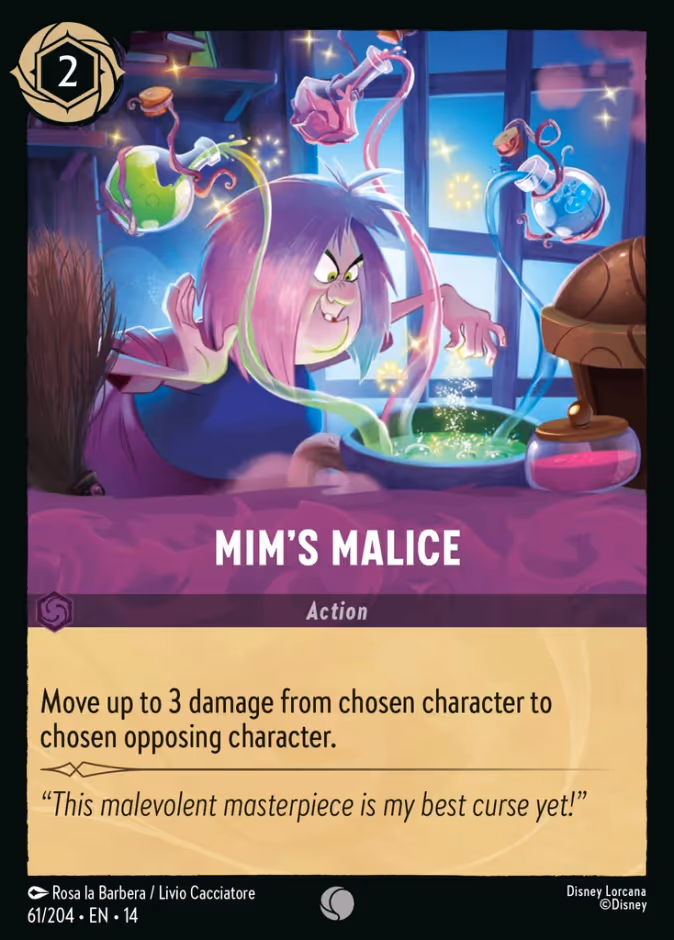 Mim's Malice 14-61 Lorcana card