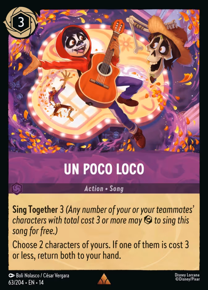 Un Poco Loco 14-63 Lorcana card