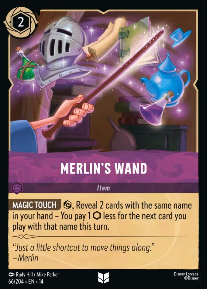Merlin's Wand 14-66 Lorcana card
