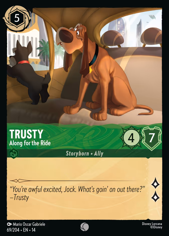 Trusty - Along for the Ride 14-69 Lorcana card