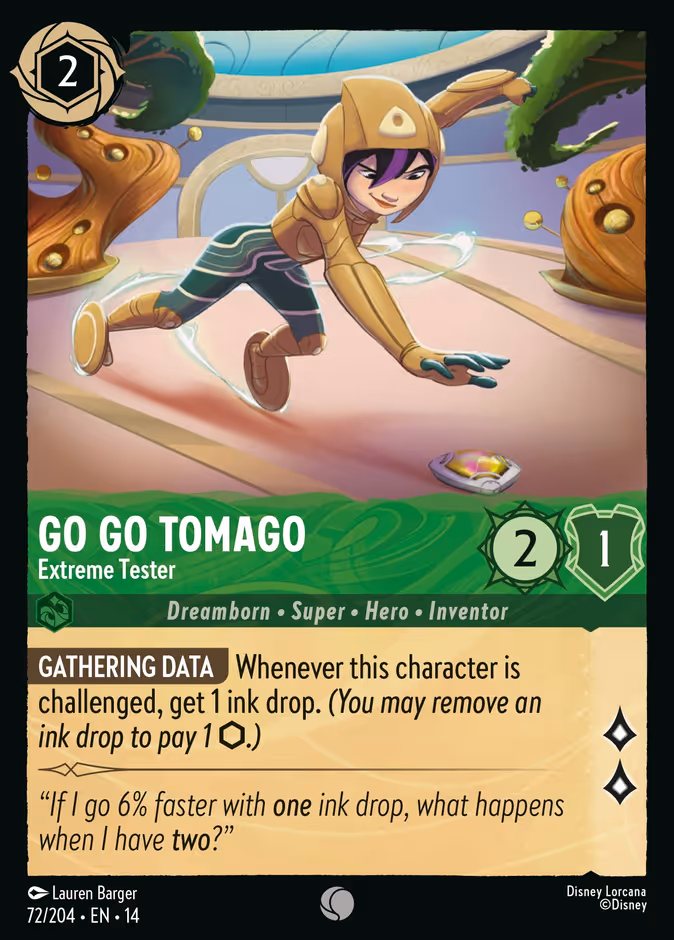 Go Go Tomago - Extreme Tester 14-72 Lorcana card