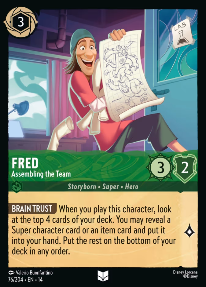 Fred - Assembling the Team 14-76 Lorcana card