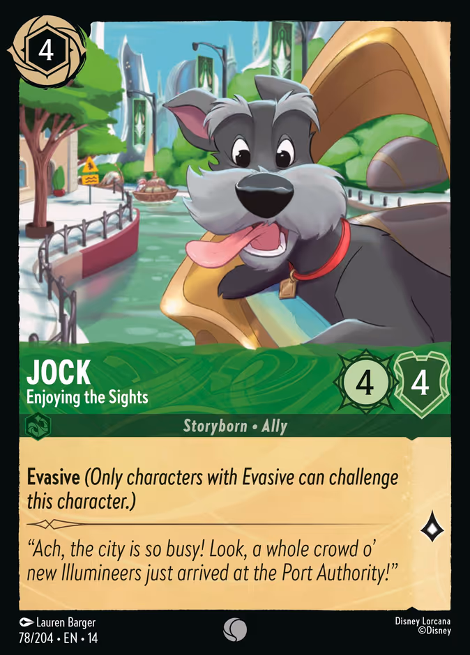 Jock - Enjoying the Sights 14-78 Lorcana card