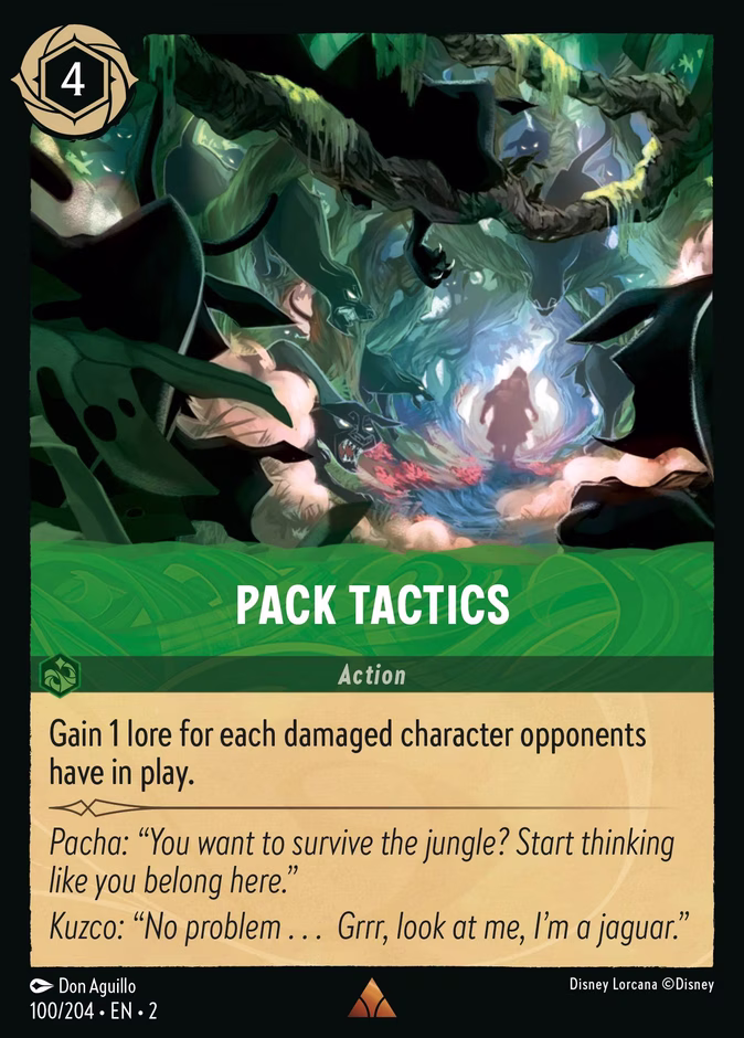 Pack Tactics 2-100 Lorcana card