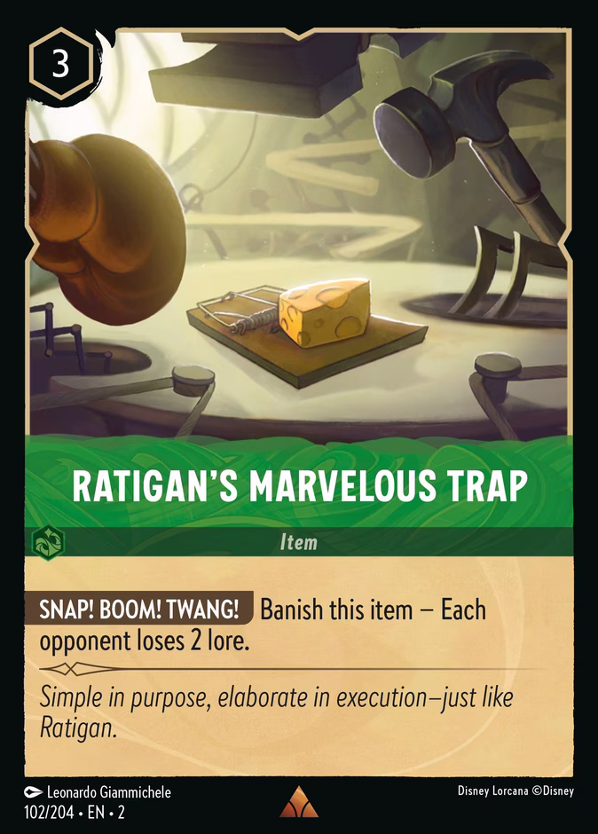 Ratigan's Marvelous Trap 2-102 Lorcana card