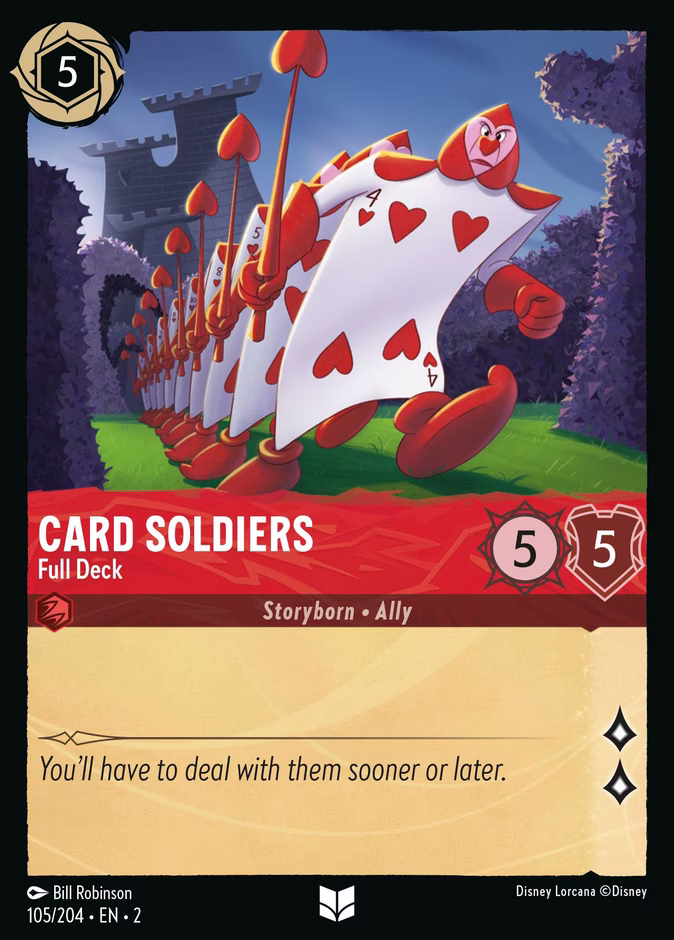 Card Soldiers - Full Deck 2-105 Lorcana card