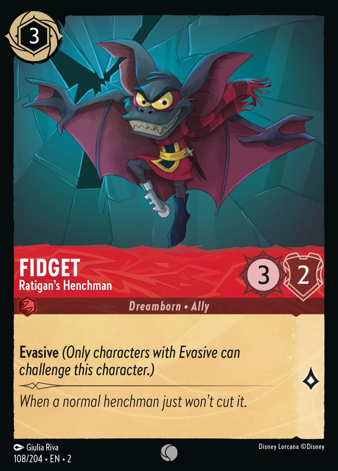 Fidget - Ratigan's Henchman 2-108 Lorcana card