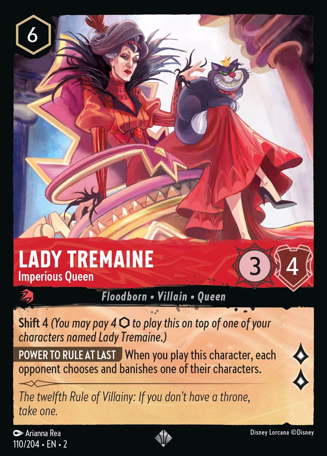 Lady Tremaine - Imperious Queen 2-110 Lorcana card