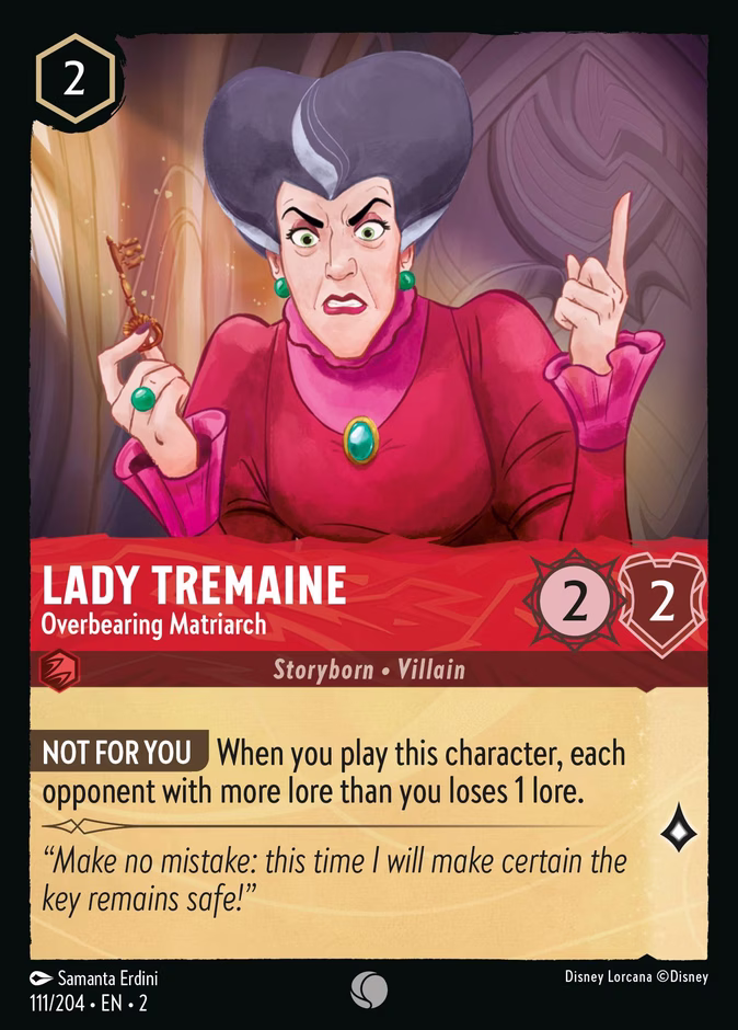 Lady Tremaine - Overbearing Matriarch 2-111 Lorcana card