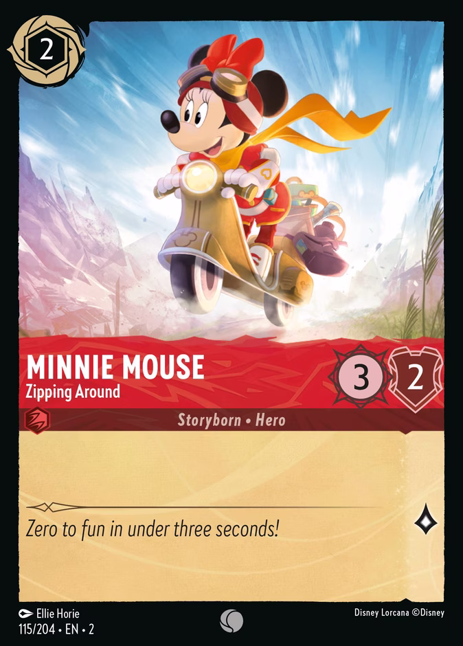 Minnie Mouse - Zipping Around 2-115 Lorcana card