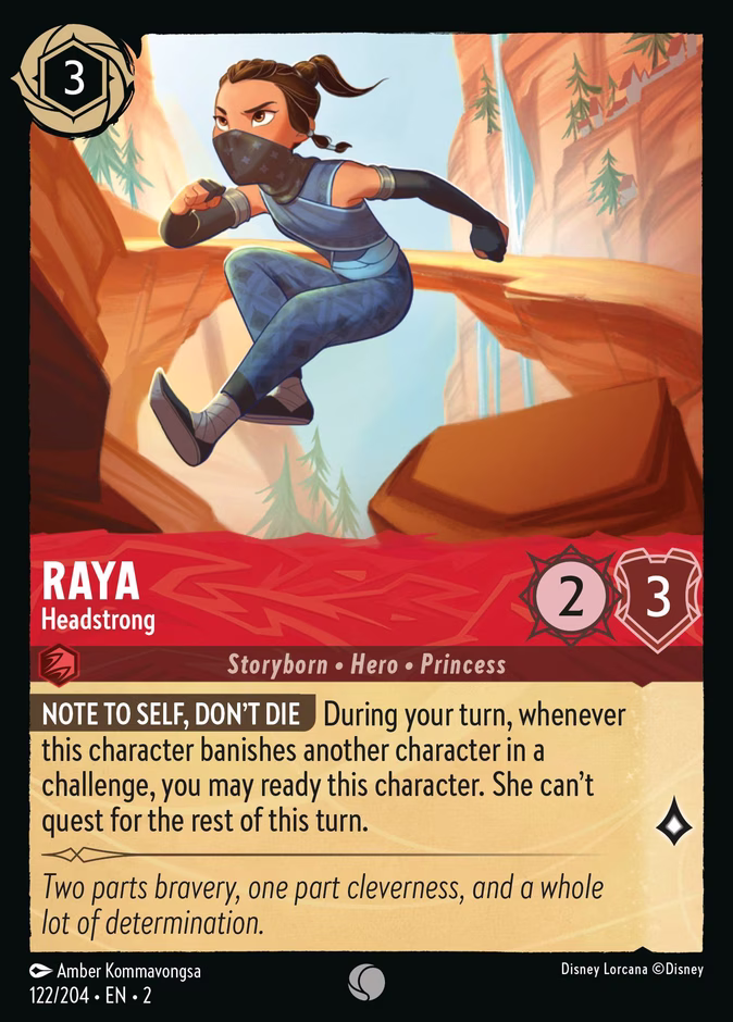 Raya - Headstrong 2-122 Lorcana card