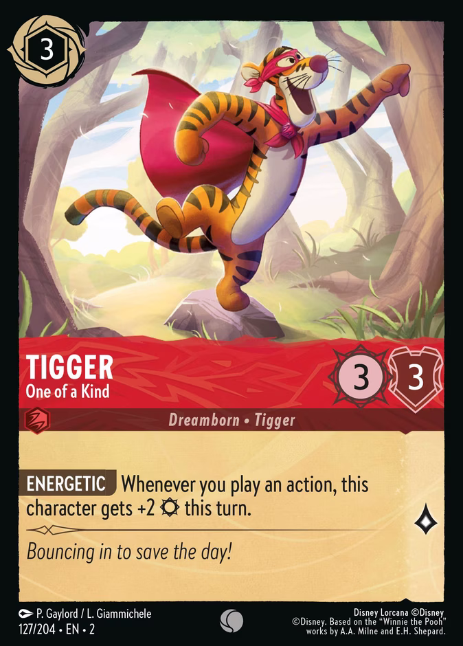 Tigger - One of a Kind 2-127 Lorcana card
