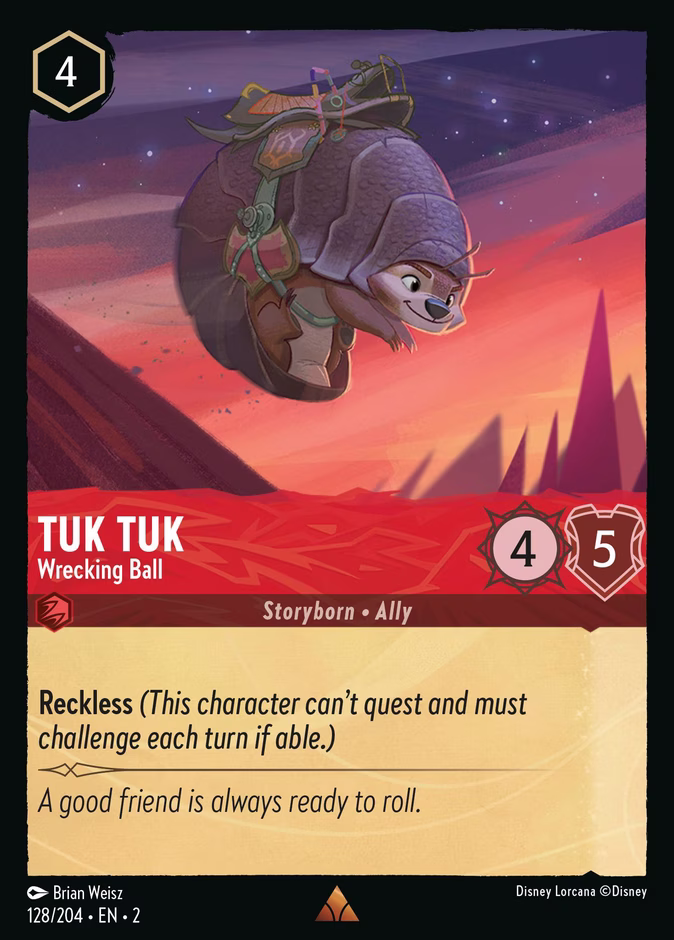 Tuk Tuk - Wrecking Ball 2-128 Lorcana card