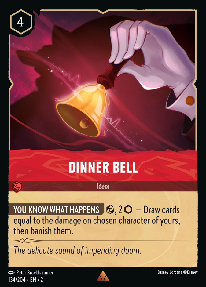 Dinner Bell 2-134 Lorcana card