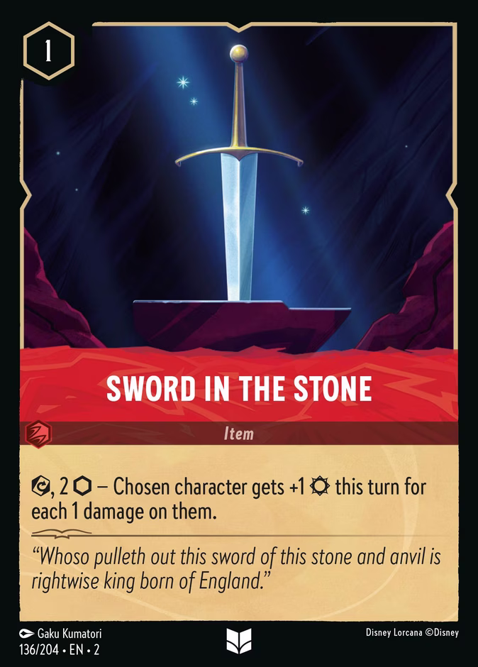 Sword in the Stone 2-136 Lorcana card