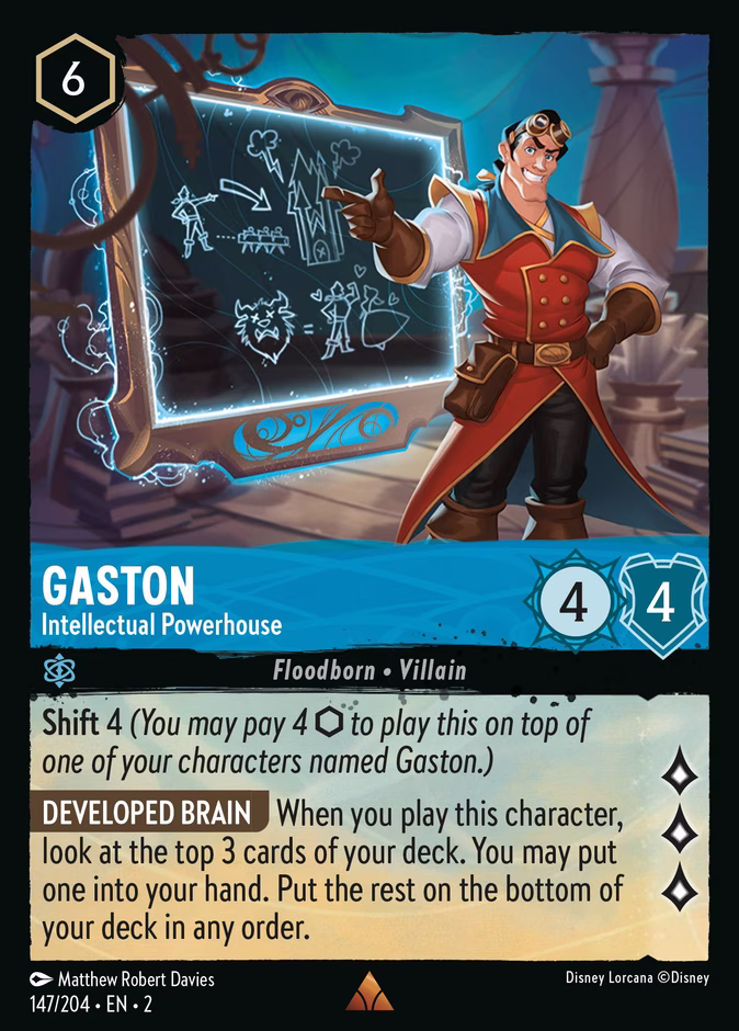 Gaston - Intellectual Powerhouse 2-147 Lorcana card