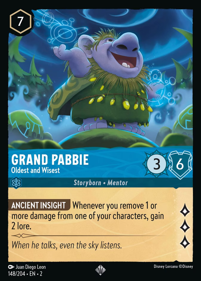 Grand Pabbie - Oldest and Wisest 2-148 Lorcana card