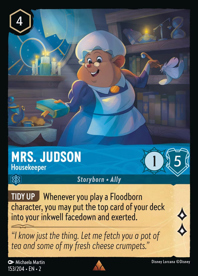 Mrs. Judson - Housekeeper 2-153 Lorcana card
