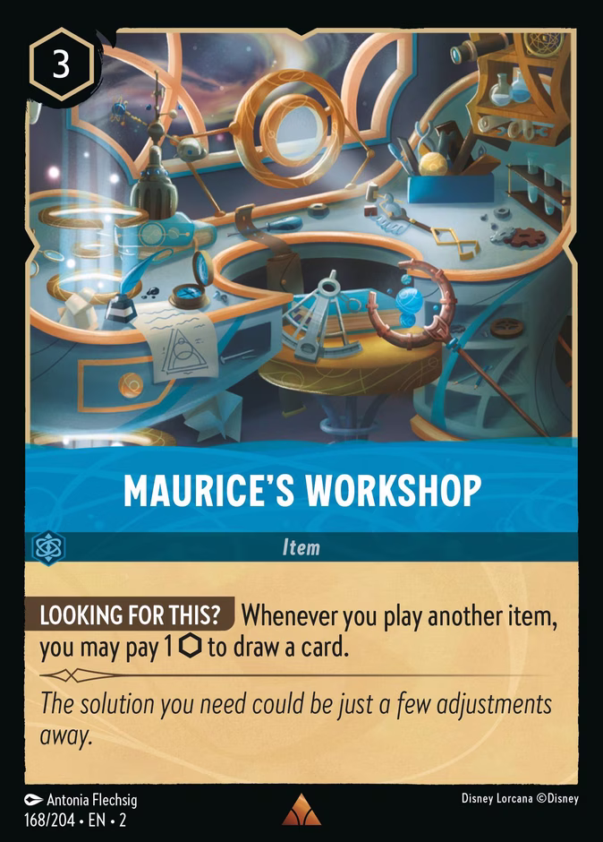 Maurice's Workshop 2-168 Lorcana card