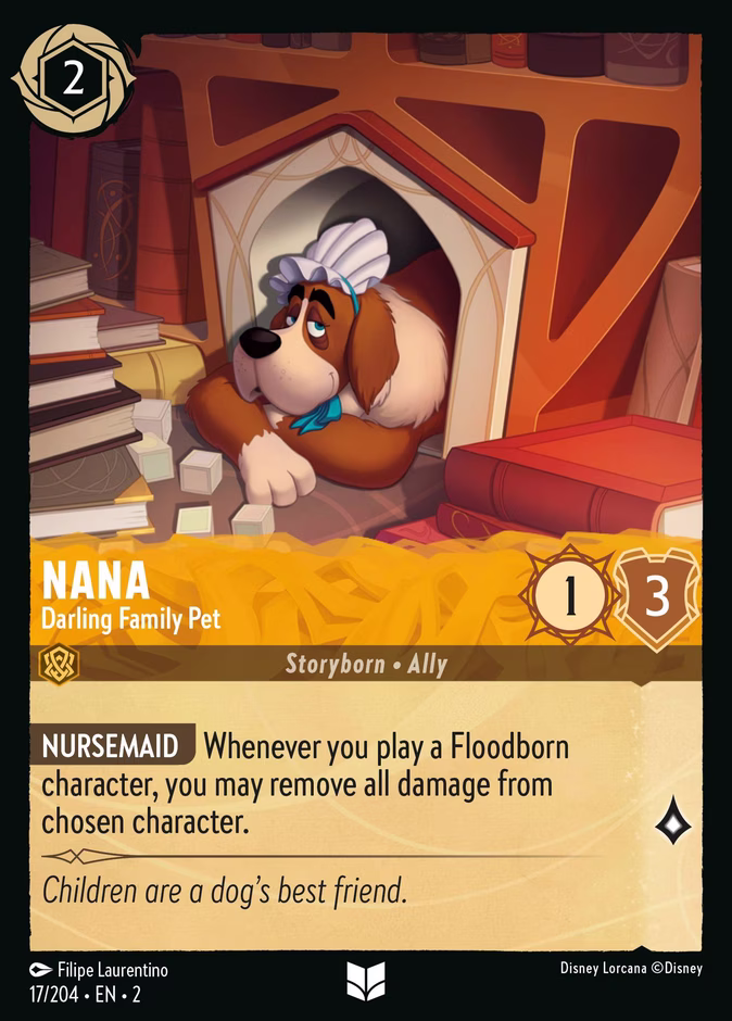 Nana - Darling Family Pet 2-17 Lorcana card