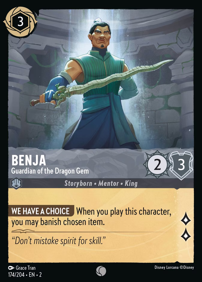 Benja - Guardian of the Dragon Gem 2-174 Lorcana card