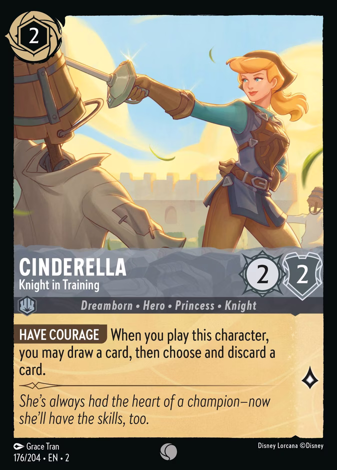 Cinderella - Knight in Training 2-176 Lorcana card