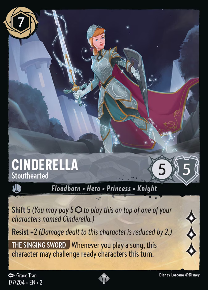 Cinderella - Stouthearted 2-177 Lorcana card