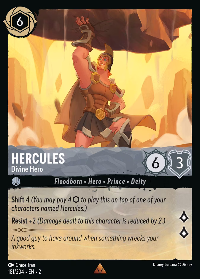 Hercules - Divine Hero 2-181 Lorcana card