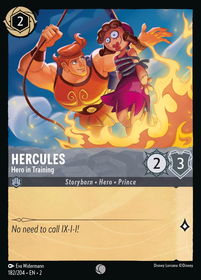 Hercules - Hero in Training 2-182 Lorcana card