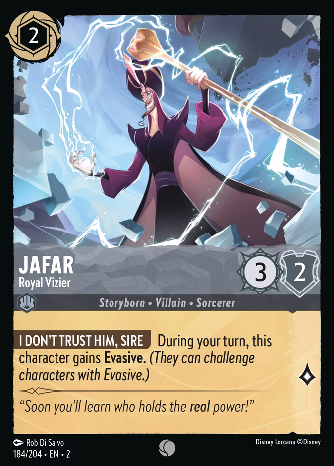Jafar - Royal Vizier 2-184 Lorcana card