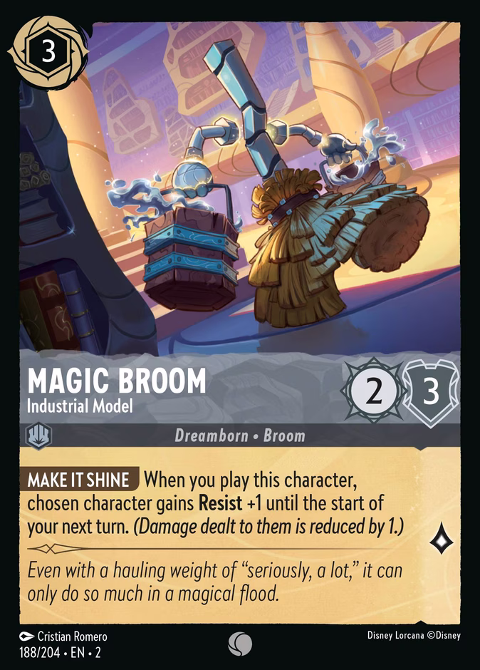 Magic Broom - Industrial Model 2-188 Lorcana card