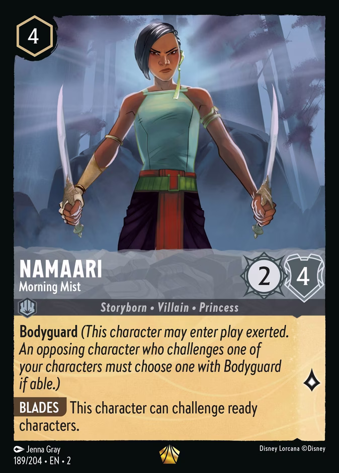 Namaari - Morning Mist 2-189 Lorcana card