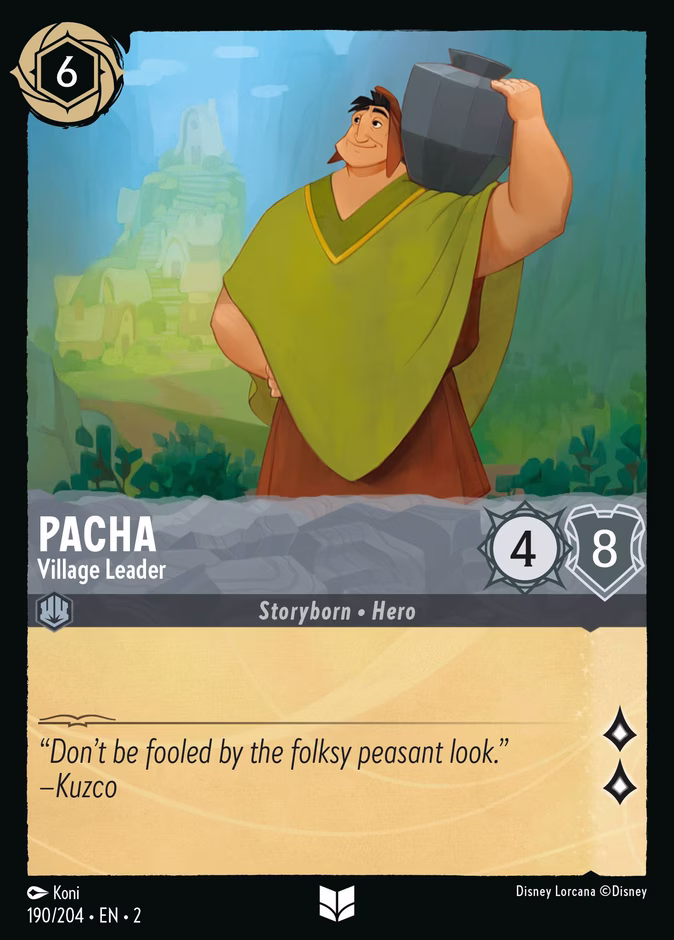 Pacha - Village Leader 2-190 Lorcana card