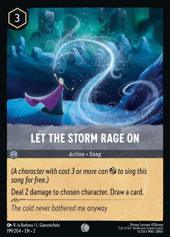 Let the Storm Rage On 2-199 Lorcana card