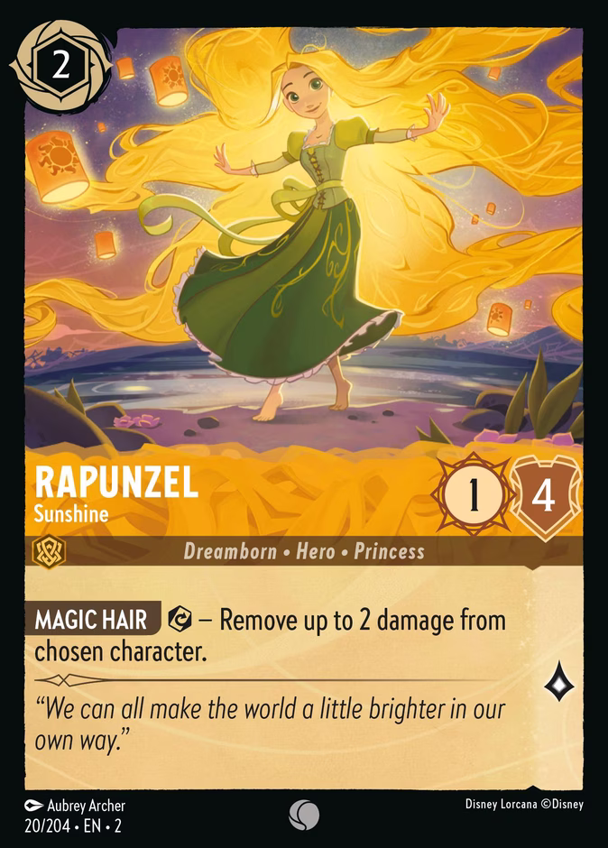 Rapunzel - Sunshine 2-20 Lorcana card