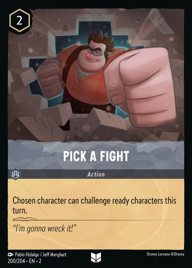 Pick a Fight 2-200 Lorcana card